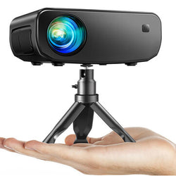 HD WIFI Mini Colour Projector Portable Home Theatre iPhone/Android/TV Stick/USB with Stereo Speaker & Zoom 1080P