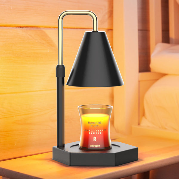 Candle Warmer Wax Melt Lamp & Timer Adjustable Height Electric Dimmable +2 Bulbs