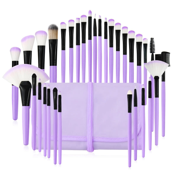 Professional 32pcs Makeup Brush Set Blending Brushes Powder Puff Face Cosmetics Tools