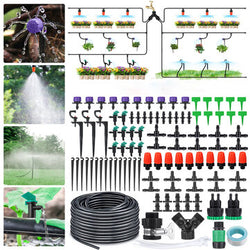 Garden Watering 153pcs Drip Irrigation System Automatic Sprinklers 29M Hose Set DIY for Lawn Plants Flower Bed Kit