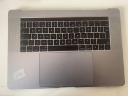 Apple MacBook Pro 15" A1707 2016 2017 Complete Palmrest UK Keyboard Grey Battery Trackpad TouchBar Space Grey UK Layout Grade 'A-' + BASE 821-00681-A