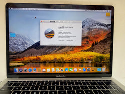 Apple 13 "MacBook Pro A1706 A1708 2016 2017 Tela LCD Prata Conjunto de tampa de laptop grau B (S-23112)