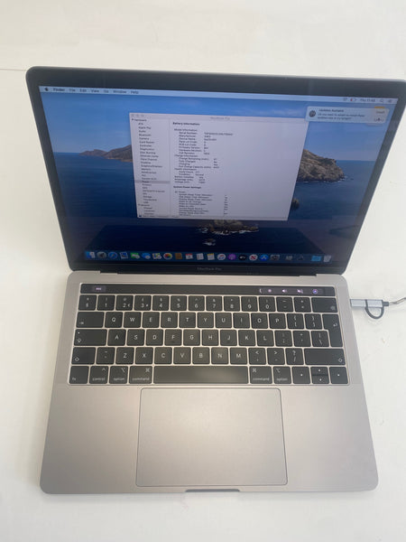 Apple 13 "MacBook Pro A1989 Mid-2019 Core i7 2,8 GHz 16 Gb RAM 500 GB SSD Laptop cinza espacial