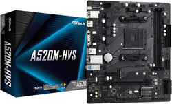 Asrock A520M-HVS AMD A520 Socket AM4 Micro ATX PC Motherboard DDR4 VGA HDMI M.2 SSD Slot