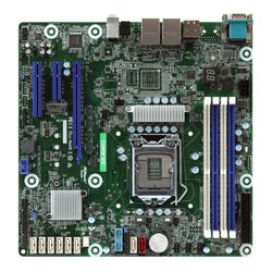 Asrock Rack C246M WS Server Board, Intel C246, 1151, Micro ATX, VGA, HDMI, DP, Dual GB LAN, Serial Port