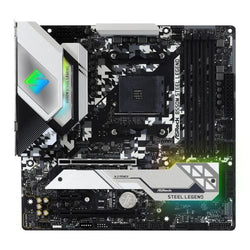 Asrock B550M STEEL LEGEND, AMD B550, AM4, Micro ATX, 4 DDR4, HDMI, DP, XFire, 2.5GB LAN, PCIe4, RGB Lighting, M.2