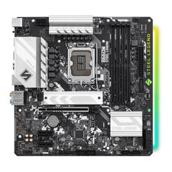 Asrock B660M STEEL LEGEND, Intel B660, 1700, Micro ATX, 4 DDR4, HDMI, DP, PCIe5, 2.5G LAN, RGB, 2x M.2