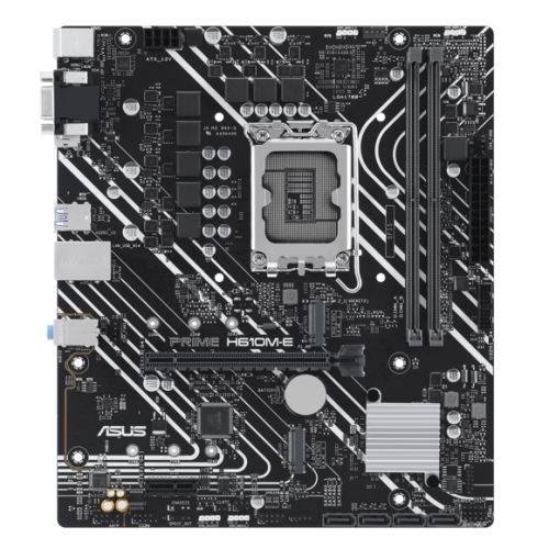 Asus PRIME H610M-E-CSM - Corporate Stable Model, Intel H610, 1700, Micro ATX, 2 DDR5, VGA, HDMI, DP, PCIe4, 2x M.2
