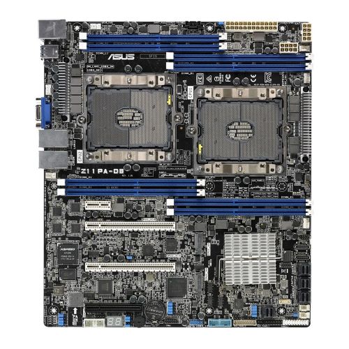 Asus Z11PA-D8 Xeon Server MB, Intel C621, S 3647, CEB, Dual Scalable Xeon, 8 DDR4, 4 mini-SAS, Quad GB LAN, Dual OCuLink for NVMe