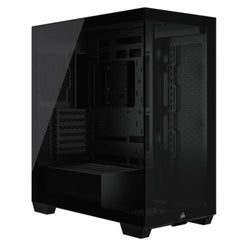 Corsair 3500X Gaming Case w/ Glass Side & Front, E-ATX, No Fans, USB-C, Asus BTF Compatible, Black