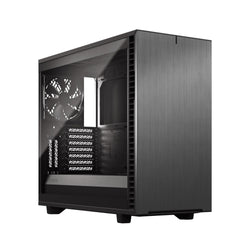 Fractal Design Define 7 (Light TG Grey) Gaming Case w/ Light Tint Glass Window, E-ATX, Multibracket, 3 Fans, Fan Hub, Silence-optimized, USB-C