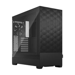 Fractal Design Pop Air (Black TG) Gaming Case w/ Clear Glass Window, ATX, Hexagonal Mesh Front, 3 Fans