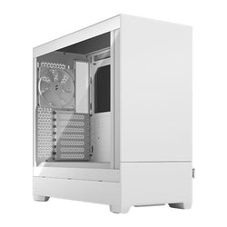 Fractal Design Pop Silent (White TG) Gaming Case w/ Clear Glass Window, ATX, Sound-Damping & Steel Foam, 3 Fans