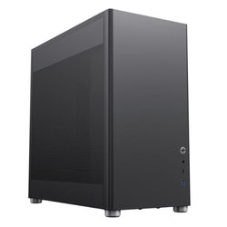 GameMax Meshbox Black Gaming Case, ATX, Mesh Panels, Modular Design, Vertical Airflow Design, No Fans inc., USB-C