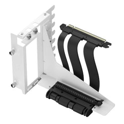 Fractal Design Flex 2 Vertical GPU Bracket with 195mm PCIe 4.0 Riser Cable, White/Black