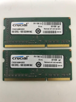 Apple Crucial 16GB DDR3L PC3L-12800 iMac 21,5" A1419 27" Kit de memória RAM 2x 8GB Atualização CT8G3S160BM.8DED