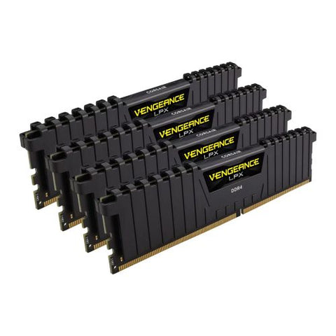 Corsair Vengeance LPX 64GB Kit (4 x 16GB), DDR4, 2666MHz (PC4-21300), CL16, XMP 2.0, DIMM Memory