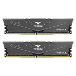 Team T-Force Vulcan Z 16GB Kit (2 x 8GB), DDR4, 3600MHz (PC4-28800), CL18, XMP 2.0, DIMM Memory, Grey