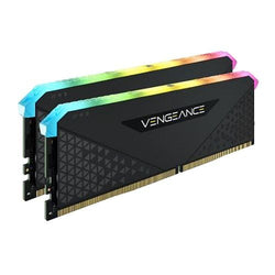 Corsair Vengeance RGB RT 32GB Memory Kit (2 x 16GB), DDR4, 3600MHz (PC4-28800), CL16, 10 LEDs, AMD Optimised, Black