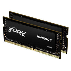 Kingston Fury Impact 32GB Kit (2 x 16GB), DDR4, 3200MHz (PC4-25600), CL20, SODIMM Memory