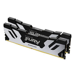 Kingston Fury Renegade 32GB Kit (2 x 16GB), DDR5, 7600MHz, CL38, 1.45V, ECC, XMP 3.0, PMIC, DIMM Memory, Black/Silver