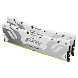 Kingston Fury Renegade 32GB Kit (2 x 16GB), DDR5, 7600MHz, CL38, 1.45V, ECC, XMP 3.0, PMIC, DIMM Memory, White