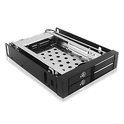 Icy Box (IB-2227STS) Mobile Rack for 2x HDD/SSD into 1x 3.5" Bay, Lockable, Hot Swap, LED Indicator 