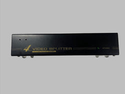 Divisor de vídeo VGA de 4 portas Adaptador duplicador de exibição de tela de monitor de computador PSU incl. USADO Preto