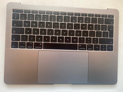 Apple 13 "MacBook Pro A1708 2016 2017 Cinza Palmrest UK Layout Teclado Trackpad 821-00681-A Espaço Cinza Grau B 26012