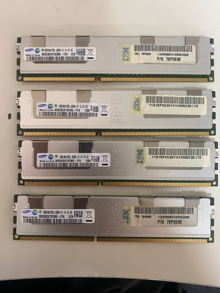 Jogo 78P0639 da RAM Samsung PC3L-8500R DDR3L do servidor IBM da memória de Cisco 64GB (4x 16GB)