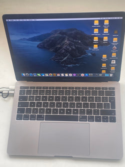 Apple 13 "MacBook Pro 2017 A1708 Core i5 2,3 GHz 16 GB 256 GB SSD cinza laptop usado grau B 0812231