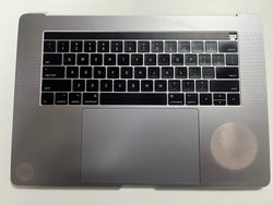 Apple MacBook Pro 15 "A1707 2016 2017 Apoio para as mãos cinza inglês teclado americano trackpad + cabo e barra de toque layout americano grau 'C'