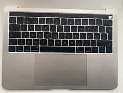 Apple MacBook Pro A1706 13” Touch Bar 2016 2017 Prata Apoio para as mãos Bateria para teclado suíço 821-00681 Layout francês/alemão Suíça