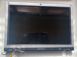 Conjunto de tela WXGA para laptop LCD Samsung 12,1” NP-Q35 com tampa completa e seção superior prateada