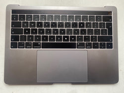 Apple MacBook Pro 13" A1989 Mediados de 2018 Principios de 2019 Gris espacial Reino Unido Reposamanos/Teclado/Panel táctil/Batería + TouchBar Grado 'B+' (B661-13159, B661-10040)