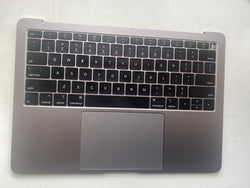 Apple MacBook Air 13" A1932 meados de 2019 Apoio para as mãos Teclado Inglês dos EUA Trackpad cinza e cabo cinza espacial 0504241