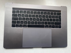 Apple MacBook Pro 15 "A1707 2016 2017 Apoio para as mãos Space Grey UK Teclado Trackpad * Grau B * Touch-Bar Layout em inglês QWERTY