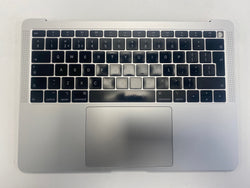 Apple MacBook Air 13 "A1932 meados de 2019 Palmrest UK Layout teclado trackpad prata e cabo P101
