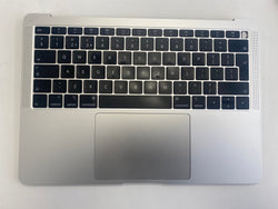 Apple MacBook Air 13 "A1932 meados de 2019 Palmrest UK Layout teclado trackpad prata e cabo P102
