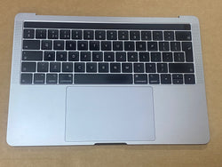 Apple MacBook Pro 13 "A1989 meados de 2018 início de 2019 Space Gray UK Palmrest Teclado Trackpad Bateria Touch-Bar Grau 'A' (B661-13159, B661-10040)