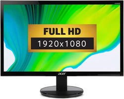 Acer 24 "Monitor LCD K242HL HD PC Tela de computador HDMI DVI-D Portas VGA + suporte + cabos