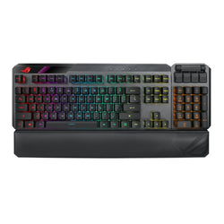 Asus ROG CLAYMORE II RGB Mechanical Gaming Keyboard w/ PBT Keycaps, Wired/Wireless, RX Blue Mechanical Switches, Fully Programmable Keys, Detachable Numpad & Wrist Rest