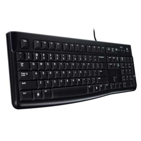 Logitech K120 Wired Keyboard, USB, Low Profile, Quiet Keys, OEM 