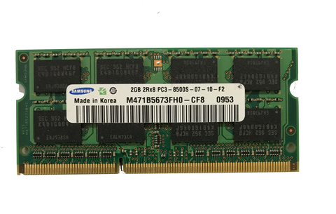 RAM certificada pela Apple de 4 GB (2x2 GB) PC3-8500 1066 MHz Samsung M471B5673FH0-CF8 SoDIMM MacBook iMac 