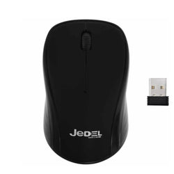 Jedel W920 Wireless Optical Mouse, 1600 DPI, Nano USB, 3 Buttons, Black