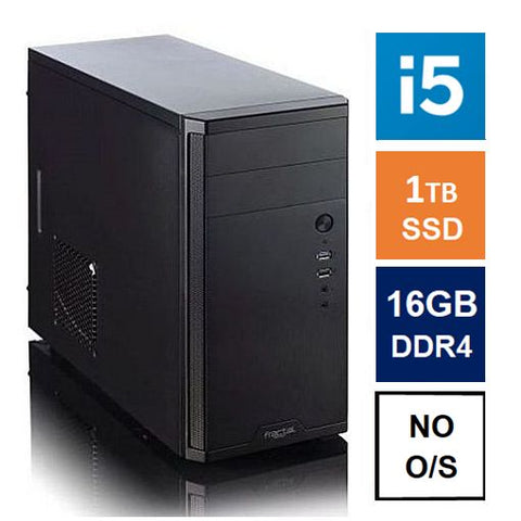 Spire MATX Tower PC, Fractal Core 1100 Case, i5-11400, 16GB 3200MHz, 1TB SSD, Bequiet 550W, No Optical, KB & Mouse, No Operating System