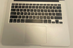 Apple MacBook Pro 13 "A1466 Layout em inglês Apoio para as mãos 2015-2017 Teclado Trackpad prata 069-9397 Funcionando nos EUA
