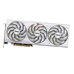 Sapphire PURE RX7700 XT, PCIe4, 12GB DDR6, 2 HDMI, 2 DP, 2584MHz Clock, LED Lighting, White