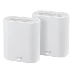 Asus (ExpertWiFi EBM68) AX7800 Tri-Band Wi-Fi 6 Business Mesh System, 2 Pack, Guest Networks, Commercial Grade Security, White