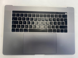 Apple MacBook Pro 15" A1707 2016 2017 Grey Palmrest German Keyboard Trackpad DE Layout QWERTZ 821-00681-A + Battery